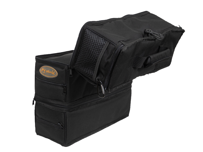 image of backpack fold down compartments